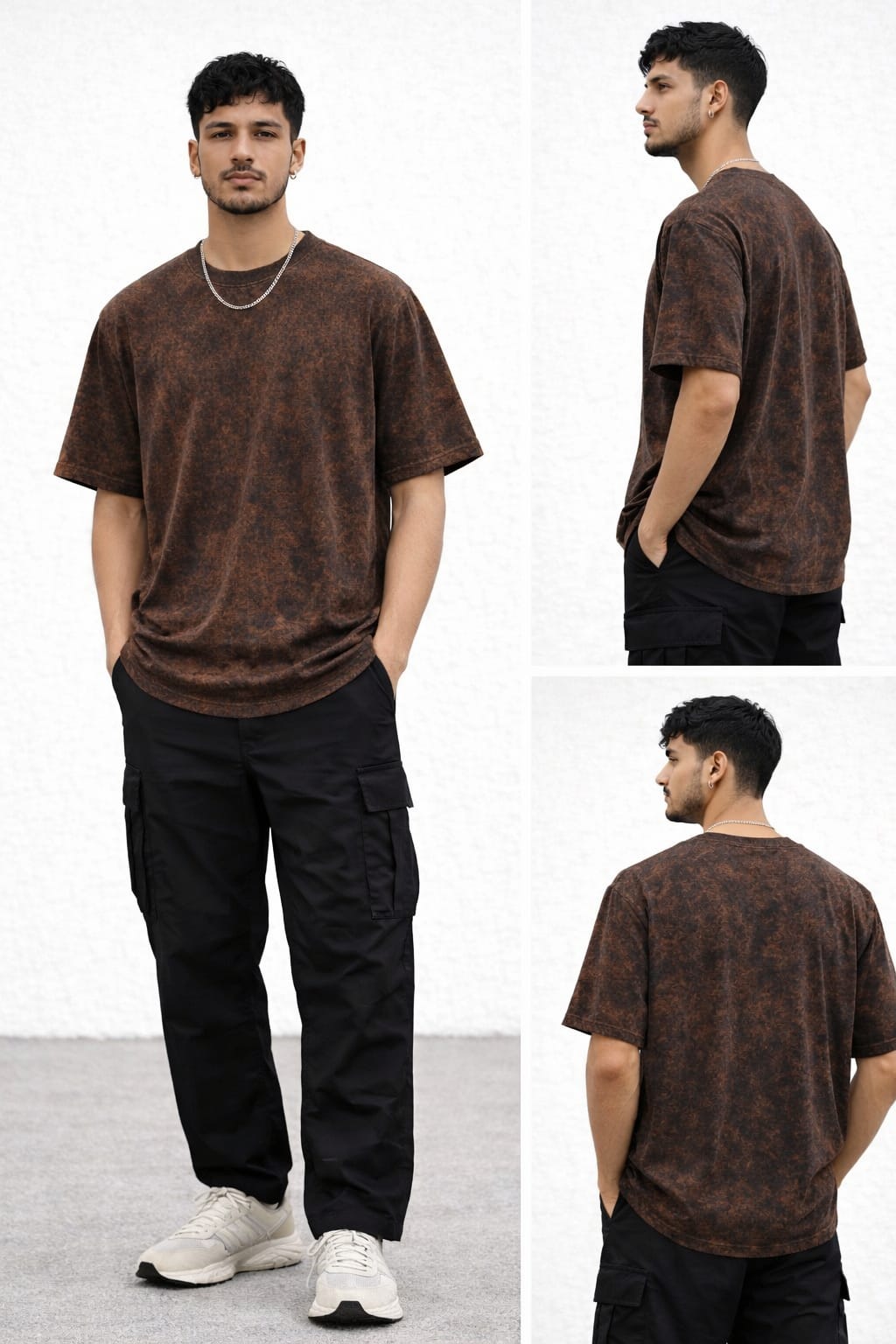 Acid Wash Oversized T-Shirt – 100% Cotton | 260 GSM Premium Heavyweight