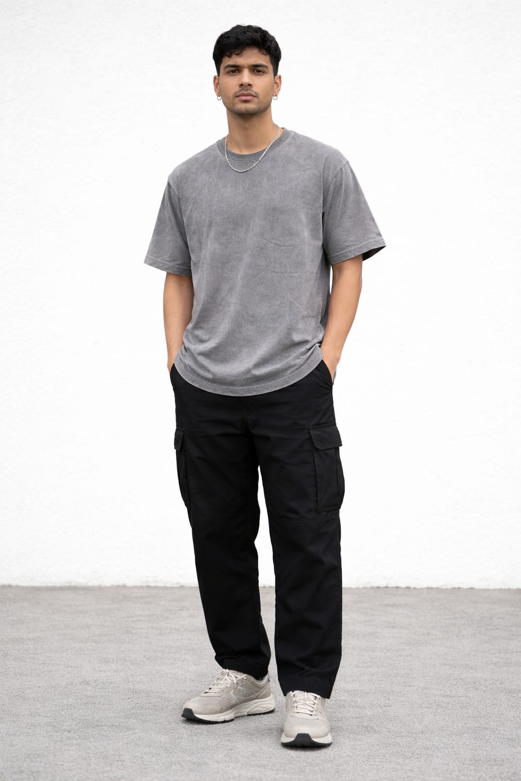 Acid Wash Oversized T-Shirt – 100% Cotton | 260 GSM Premium Heavyweight