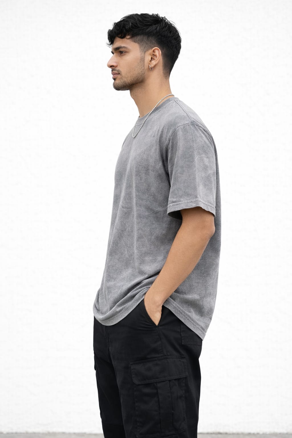 Acid Wash Oversized T-Shirt – 100% Cotton | 260 GSM Premium Heavyweight