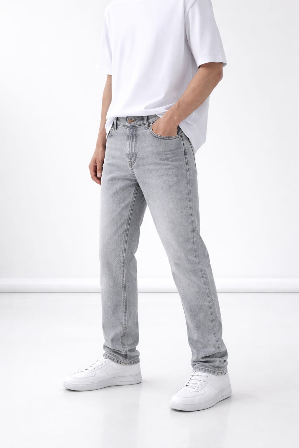 BEBAAK Men’s Slim Fit Heavy Ball Wash Jeans – Premium Street Style
