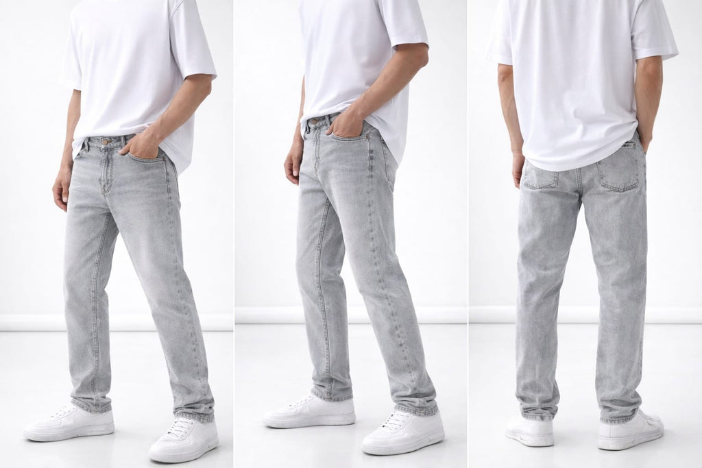 BEBAAK Men’s Slim Fit Heavy Ball Wash Jeans – Premium Street Style
