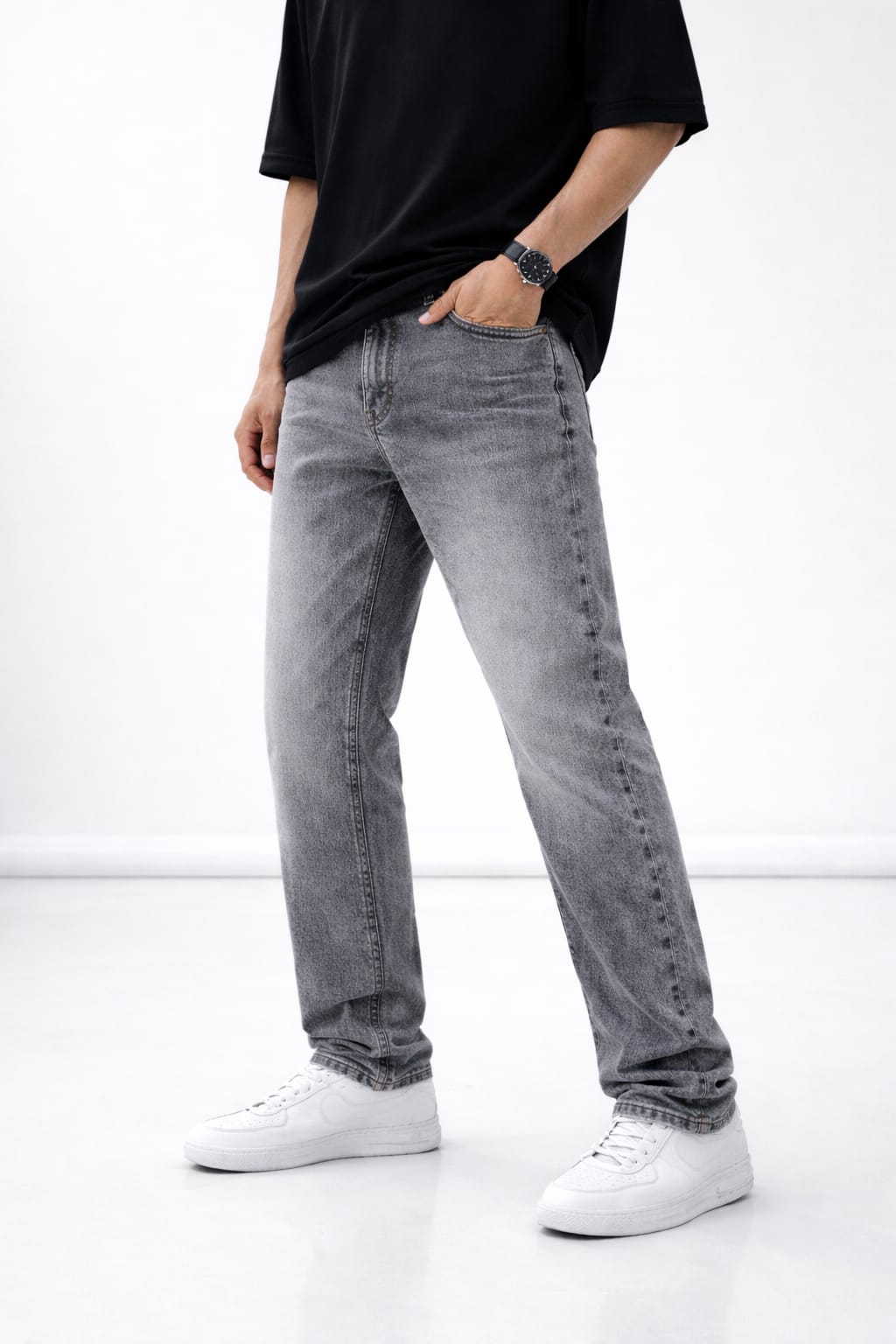 BEBAAK Men’s Slim Fit Heavy Ball Wash Jeans – Premium Street Style