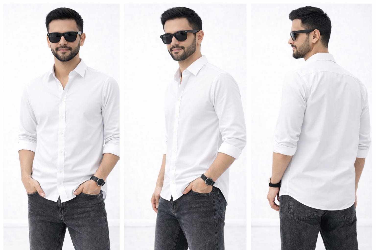 BEBAAK Essential Regular Fit Shirt for Men | Soft Cotton Blend | Smart Casual Wear
