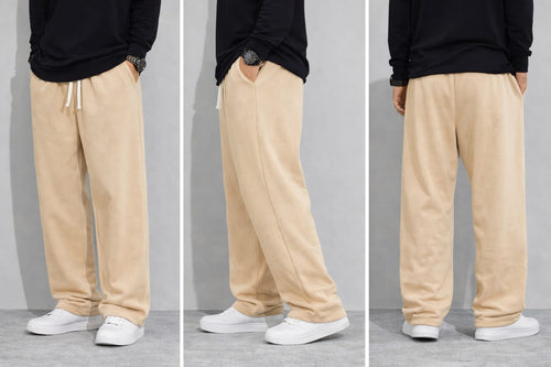 BEBAAK Heavyweight Baggy Track Pants – 260 GSM Cotton Terry