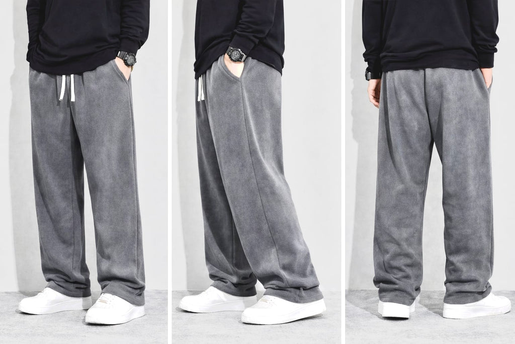 BEBAAK Heavyweight Baggy Track Pants – 260 GSM Cotton Terry