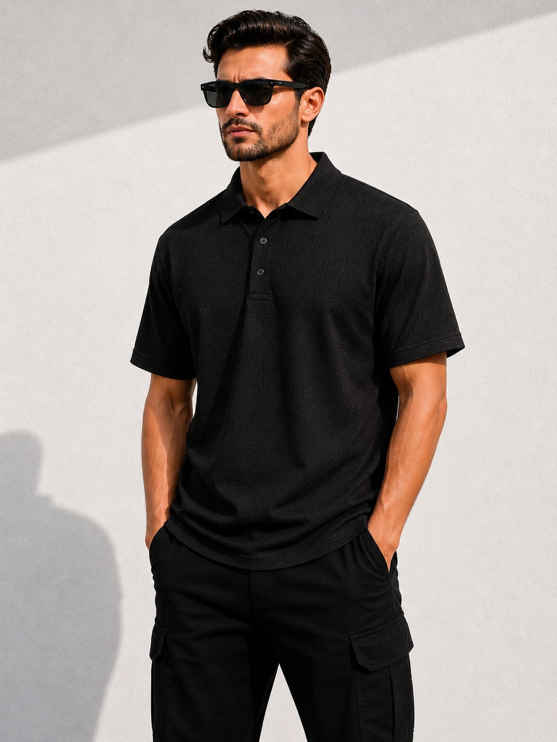 BEBAAK Imported Textured Surplus Polo T-Shirt for Men | Premium Casual Polo