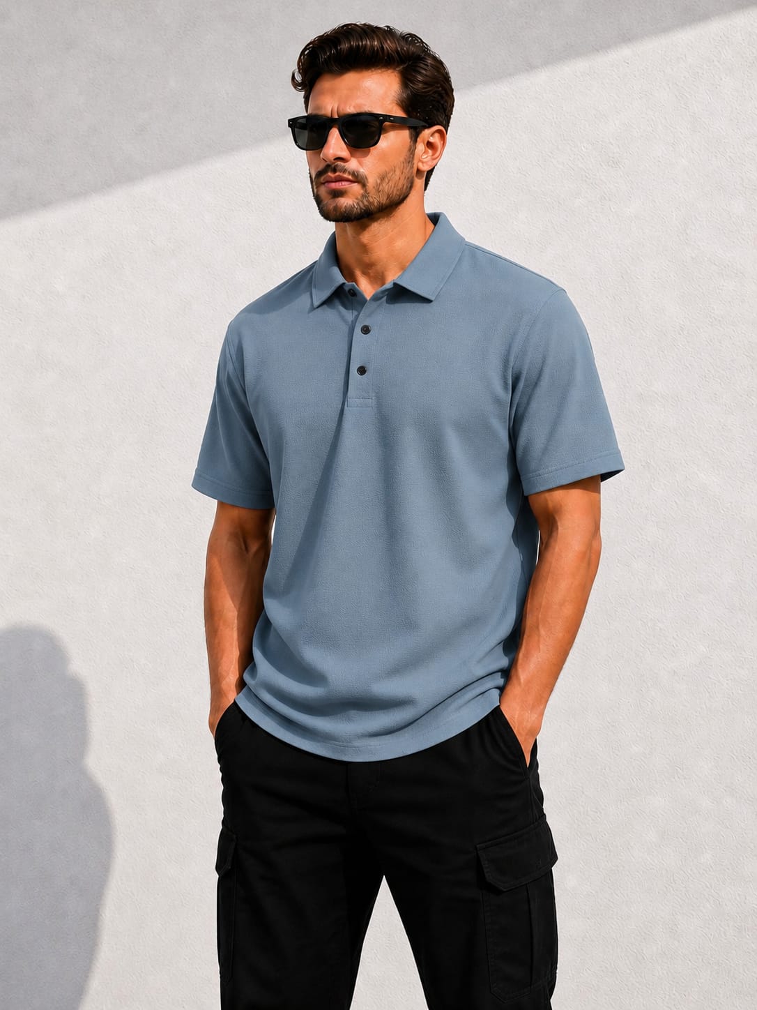 BEBAAK Mass Fabric Polo T-Shirt