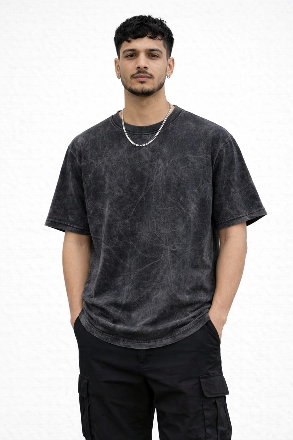 Acid Wash Oversized T-Shirt – 100% Cotton | 260 GSM Premium Heavyweight