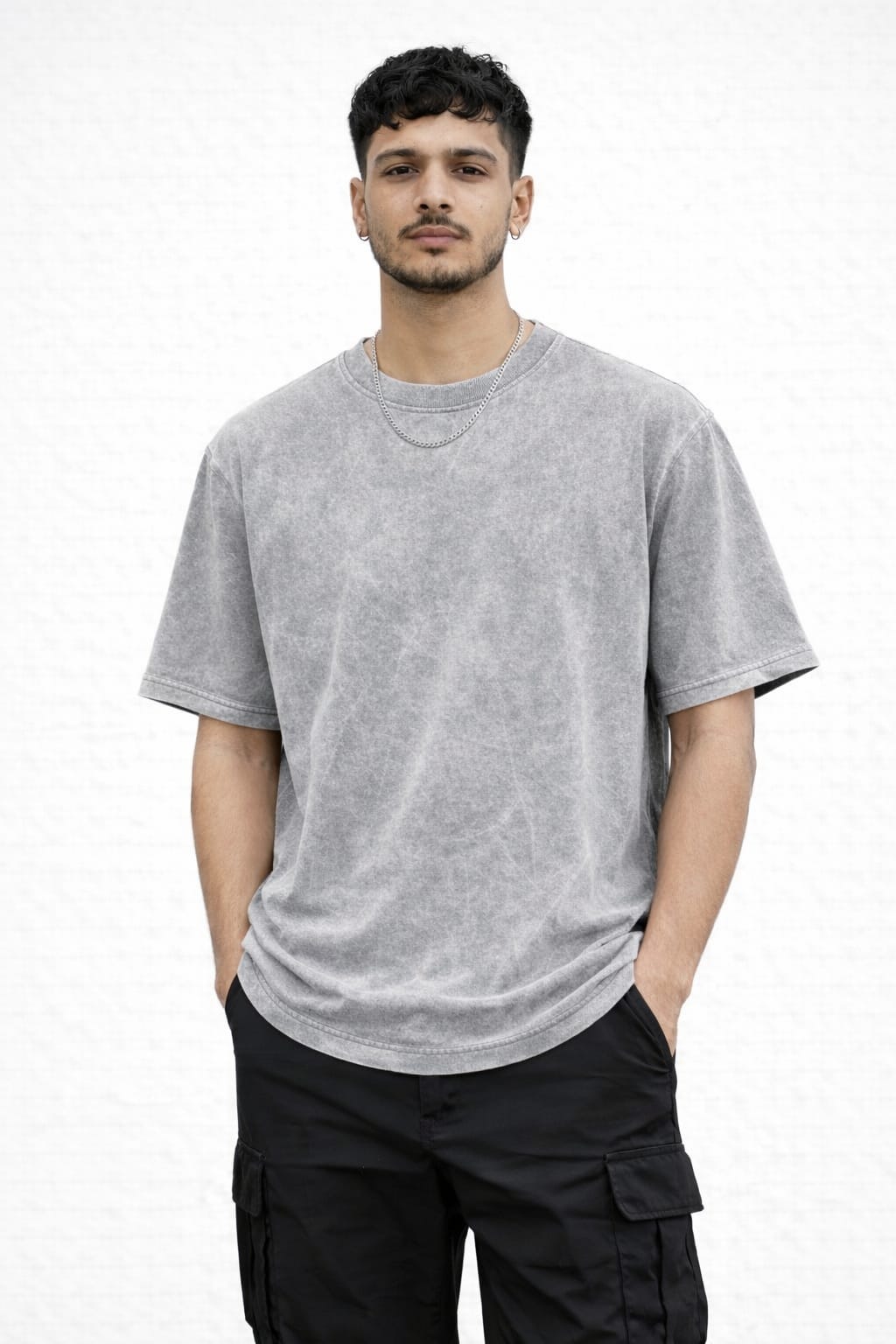 Acid Wash Oversized T-Shirt – 100% Cotton | 260 GSM Premium Heavyweight