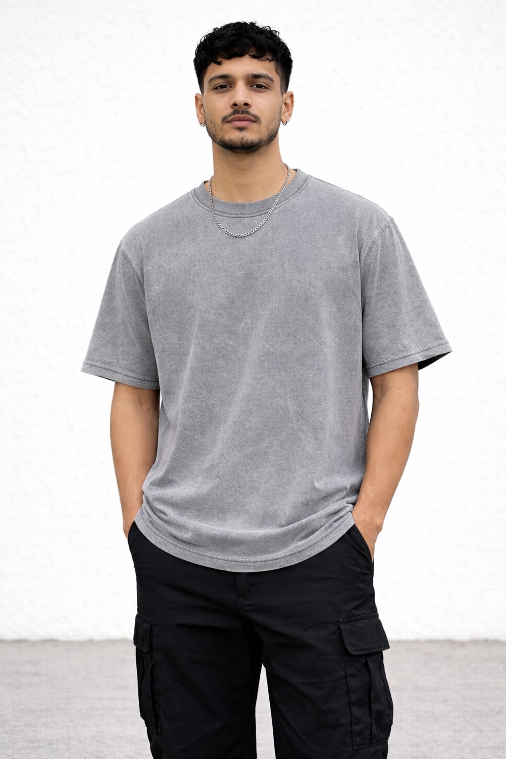 Acid Wash Oversized T-Shirt – 100% Cotton | 260 GSM Premium Heavyweight