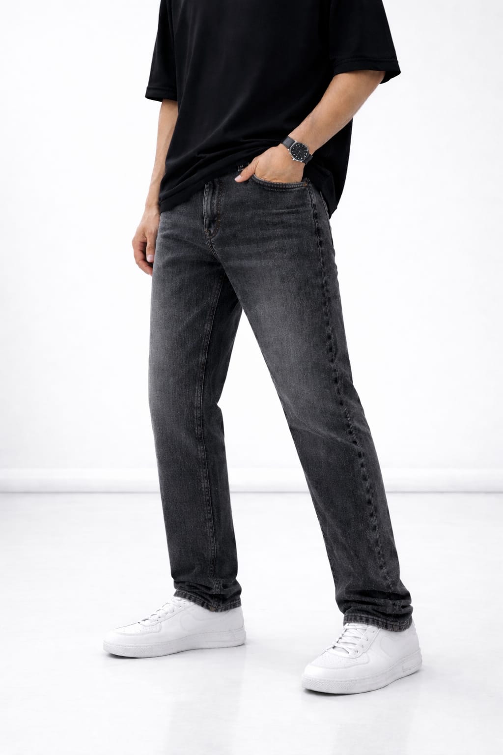 BEBAAK Men’s Slim Fit Heavy Ball Wash Jeans – Premium Street Style