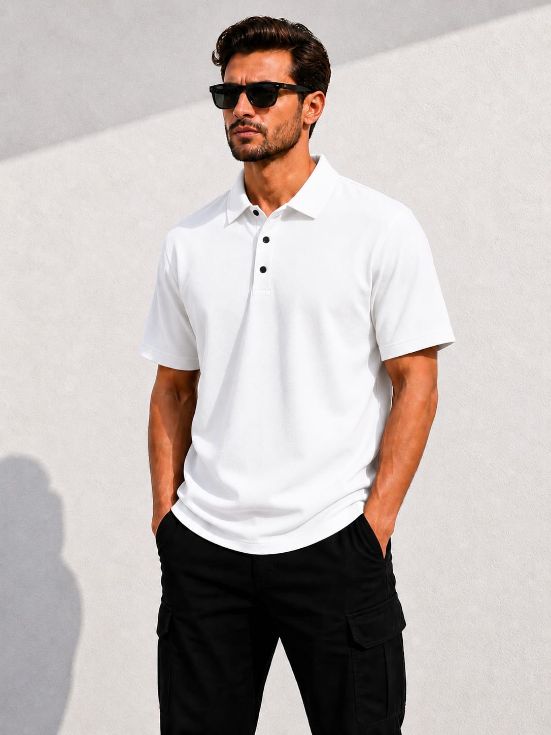 BEBAAK Mass Fabric Polo T-Shirt
