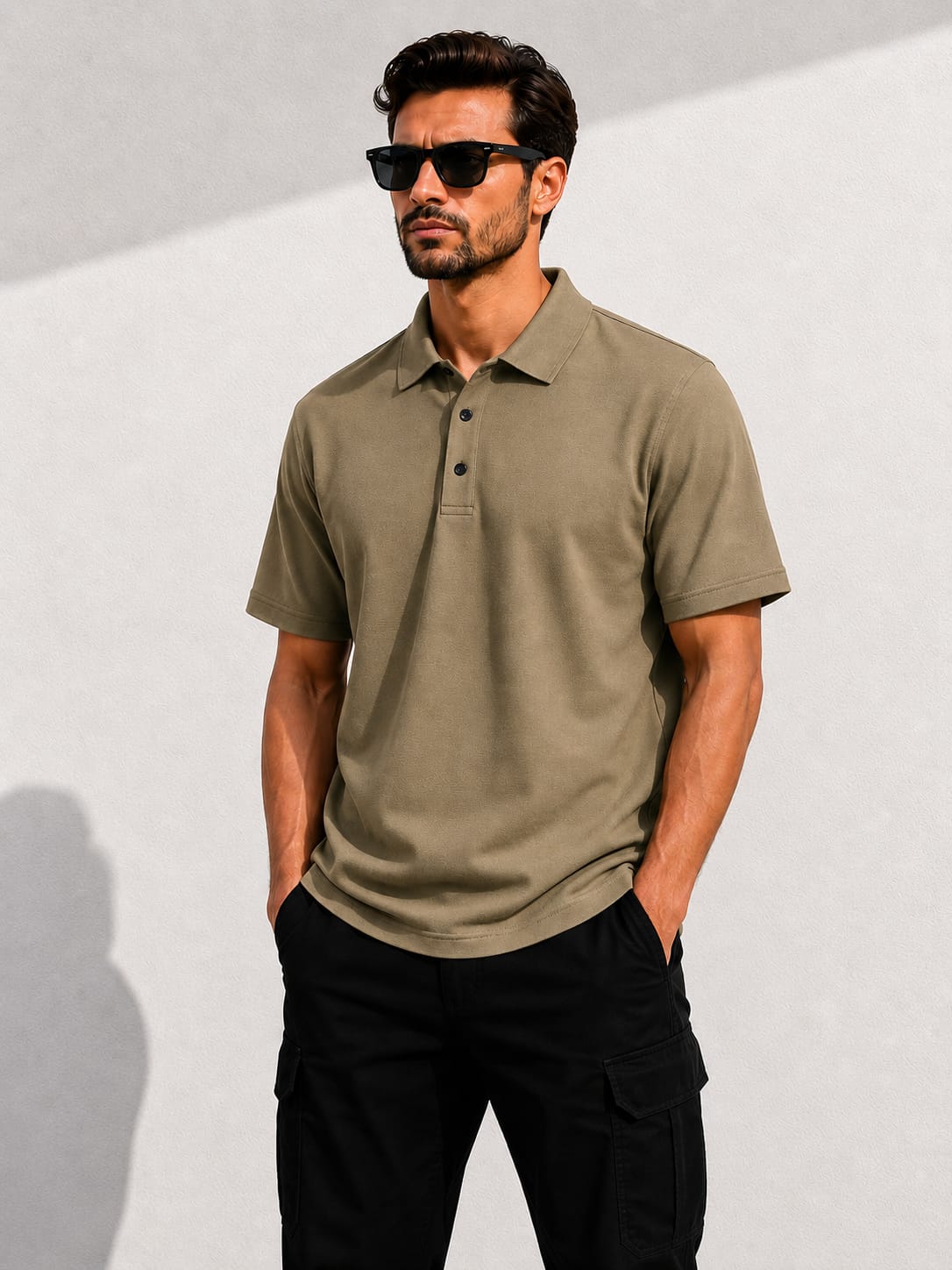 BEBAAK Mass Fabric Polo T-Shirt