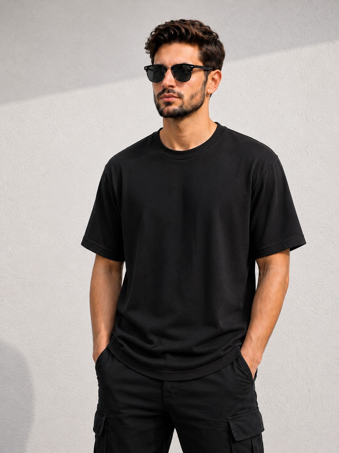 BEBAAK Premium Poly-Cotton Oversized T-Shirt 180GSM